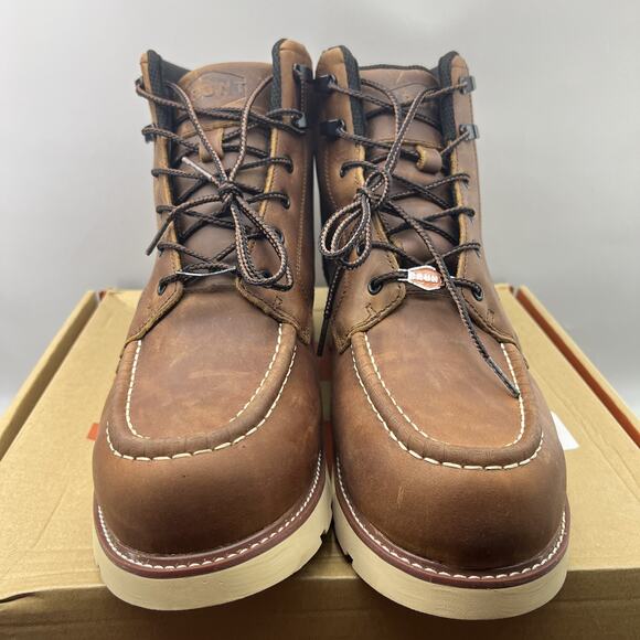 Brown Leather Men's Boots - Picture 2 of 10